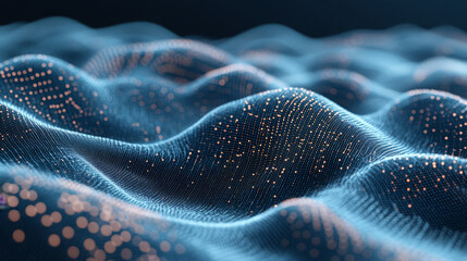 immersive digital wave visuals for data exploration
