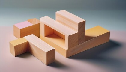 Fototapeta premium Chiseling details on wooden sculpture, artistic craftsmanship, 3D illustration. woodwork, carpentry, technique.