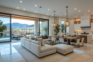 Luxurious Living Spaces: Contemporary White Sectionals in Natural Light Settings