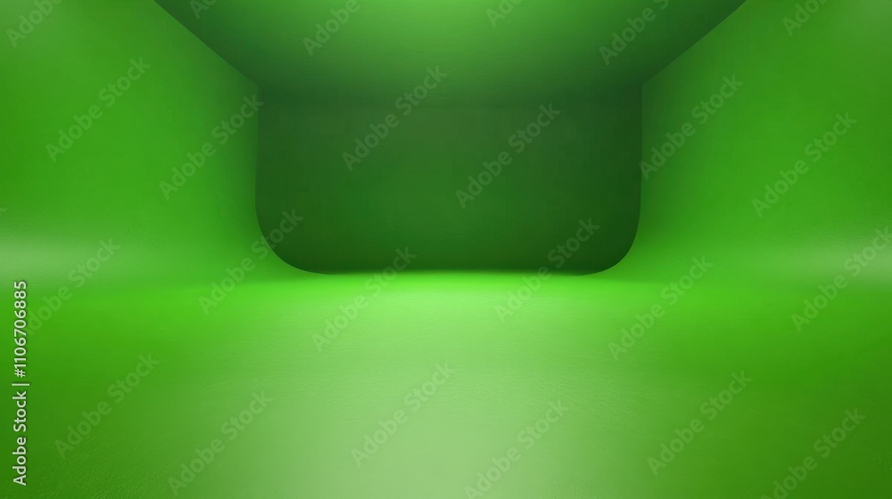 Poster digital content creator using green screen technology for virtual backgrounds