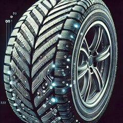 wheel of the car