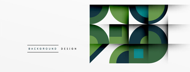 Naklejka premium Modern geometrical abstract background - circles. Business or technology presentation design