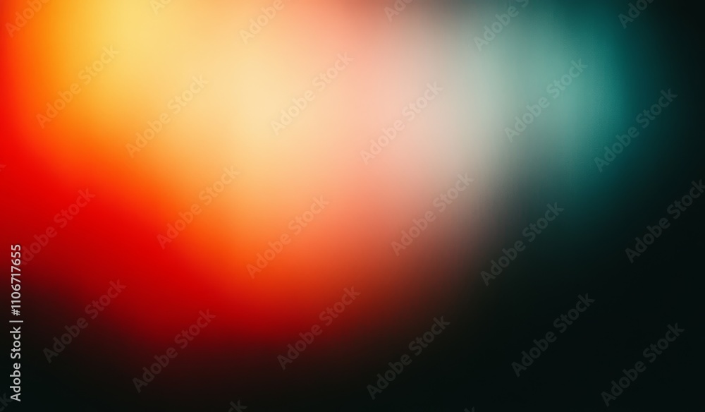 Poster Dark Red to Black Gradient Blurry Background with Grainy Texture and Soft Atmosphere