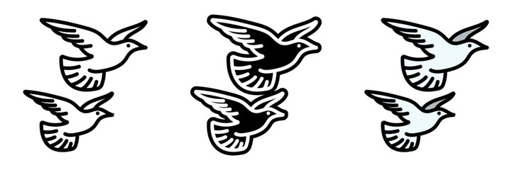 Seagull icon is a coastal bird with white feathers, known for its loud calls and frequent presence near beaches and oceans.