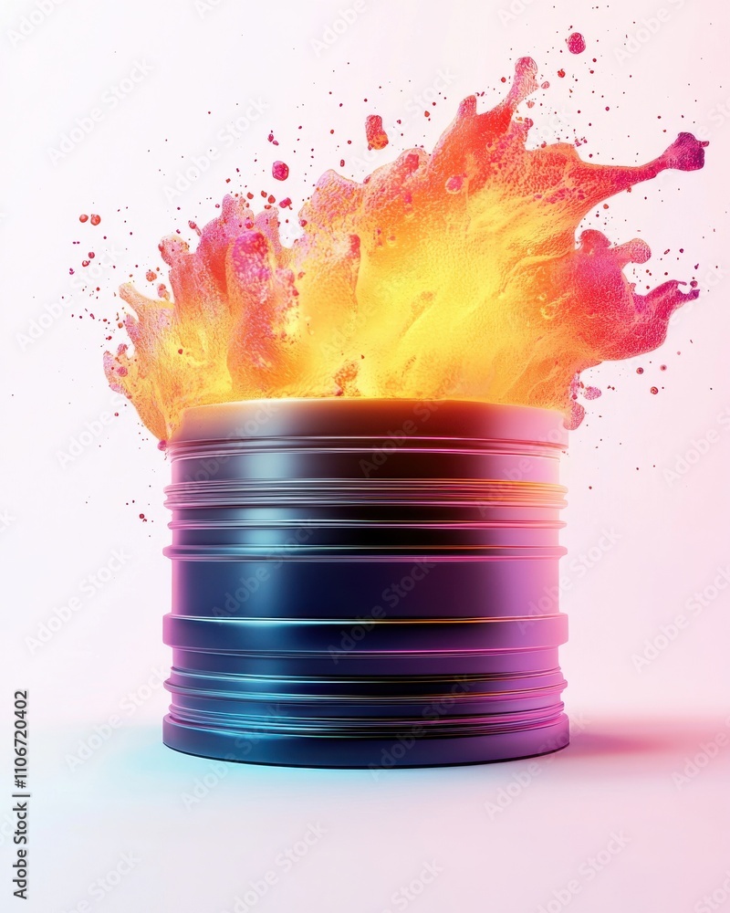 Poster a colorful background with many different shapes and symbols