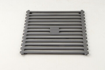 10x10cm Floor Drain Water Outlet with Filter for Underground Use – Isolated on White Background