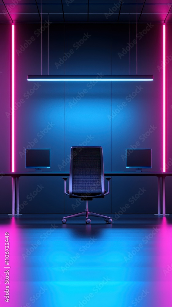 Poster a computer desk with a keyboard and mouse on a mouse pad