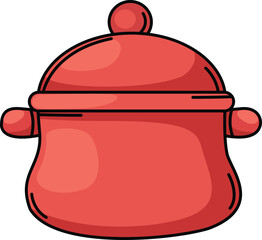 illustration of teapot outline on a white background