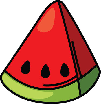 recommend clip art: illustration of water melon outline white on background vector
