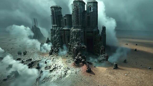 荒廃した異世界にある巨大建造物4