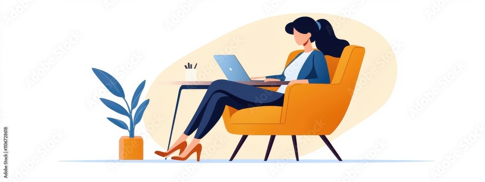 Poster a man is sitting at a desk with a computer monitor and a keyboard