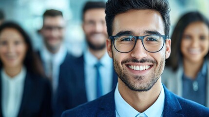 Fototapeta premium New talent represented by a fresh graduate or new employee eager to start their career