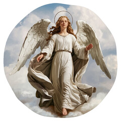 angel with a cross