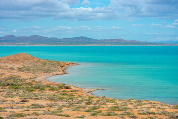 Stunning Coastal View at Cabo de la Vela, La Guajira, Colombia – A Serene Escape into Nature's Beauty