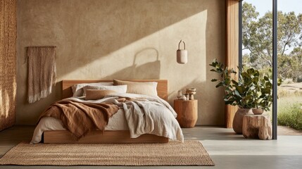 Airy Scandinavian Bedroom with Natural Light