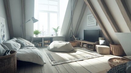 Cozy Scandinavian Home with Neutral Colors