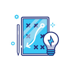 Business Strategy - modern single vector line icon