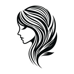 Female Silhouette Logo Designs for Beauty and Hair Branding