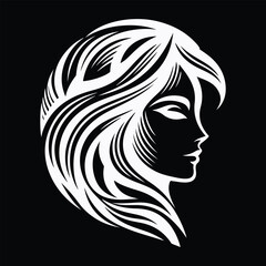 Modern Feminine Vector Art: Stylish Logos for Salons and Studios
