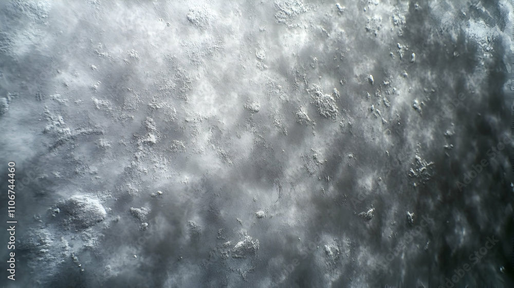Poster abstract gray and white textured background with randomly scattered white clouds