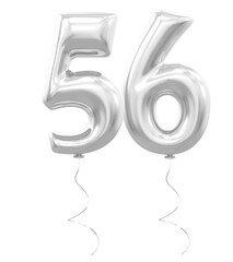 Balloon Silver Number 56