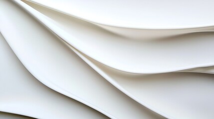 Textured white paper layered in elegant waves.