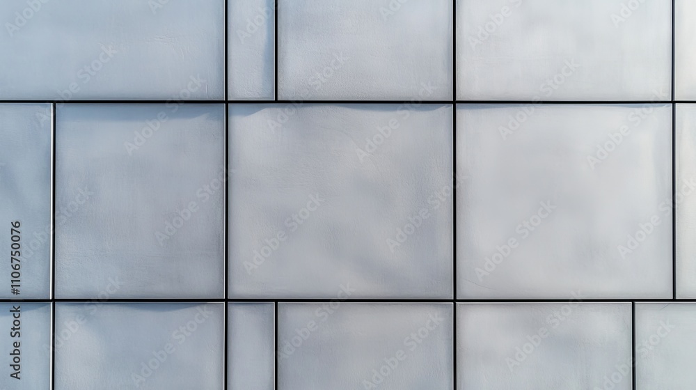 Poster gray textured wall with a grid pattern of squares.