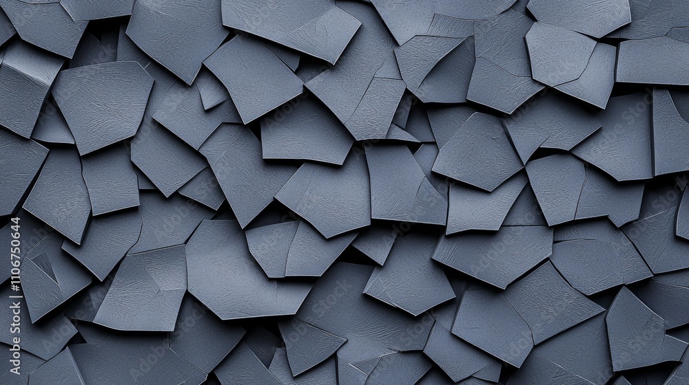 Poster textured dark surface with overlapping tiles or shingles.