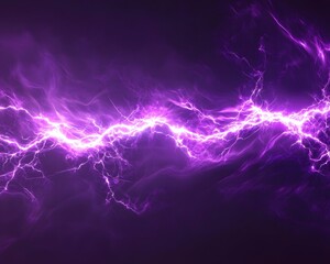 Fototapeta premium A vibrant display of purple lightning, showcasing energy and movement in a dynamic manner.