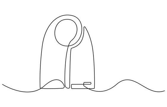 recommend clip art: single continuous line drawing scarf, Autumn scarf continuous one line drawing, single line art element, minimalist sketch line 