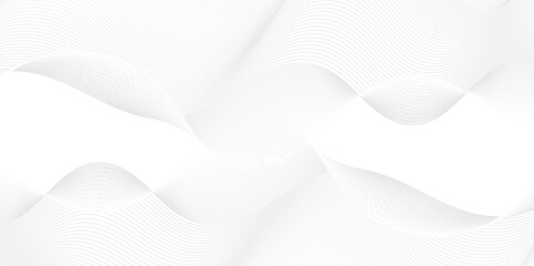 Frequency white gradient vector modern creative wave lines glowing moving sound. Digital flow wave line carve blend stripe line. flowing futuristic technology glowing element moving creative concept