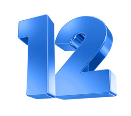 Blue Number 12