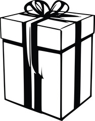 Gift box icon. Gift wrapping symbol. Surprising gift box signs, vector illustration,Present gift box icon. Vector isolated elements. Christmas gift icon illustration vector symbol