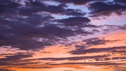 朝焼けの空