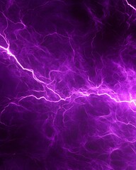 Fototapeta premium Abstract representation of electric energy with purple lightning effects.