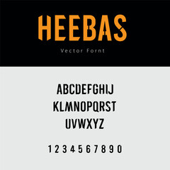 Vector Font Typeface 