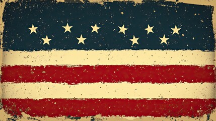 A background featuring red, white, and blue stars along the bottom edge, perfect for civic or patriotic events