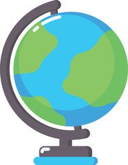 Education Globe Icon Element Illustration