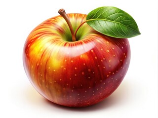 Isometric Apple Fruit Composition for Documentary Photography - Captivating Visuals of Fresh Produce, Organic Food, Healthy Lifestyle, and Nature's Bounty in Stunning Detail