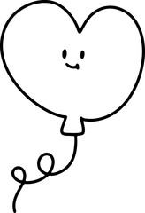 Valentine's Day Love Cute Hand-Drawn Element Illustration Cute Card Decoration Coloring