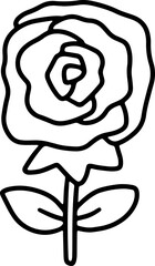 Valentine's Day Love Cute Hand-Drawn Element Illustration Cute Card Decoration Coloring line