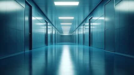 Obraz premium Blurred interior of hospital - abstract medical background.