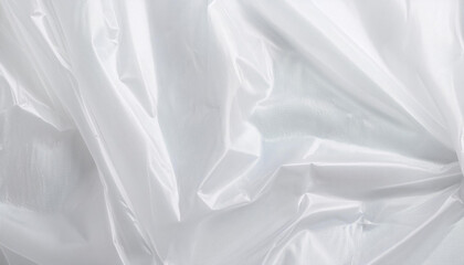 Obraz premium Abstract background texture clear plastic on a white background