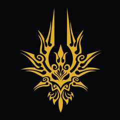 Floral Design A classic black and white floral design element featuring elegant, curved leaves and intricate detailing. Ornamental Perfect for use in decorative borders, logos