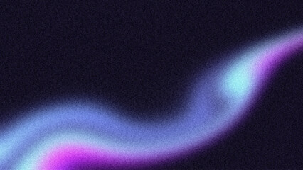 Dark blue purple wavy grainy texture background, abstract bright color gradient glow, poster banner header cover design texture noise