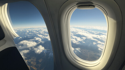 exterior view from inside the plane