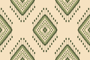 Ethnic Ikat seamless pattern in tribal. folk embroidery, American, mexican for fabric, carpet, textile, rug, clothing, batik, motif.