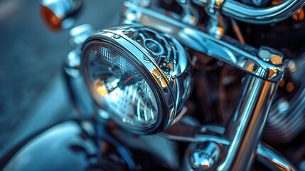 Fototapeta premium Close up of a motorcycle fuel gauge needle slightly tilted