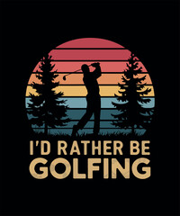 Golfing T-shirt Design
