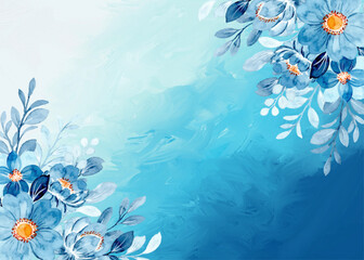 Floral watercolor border for wedding, birthday, card, background, invitation, wallpaper, sticker, decoration etc.